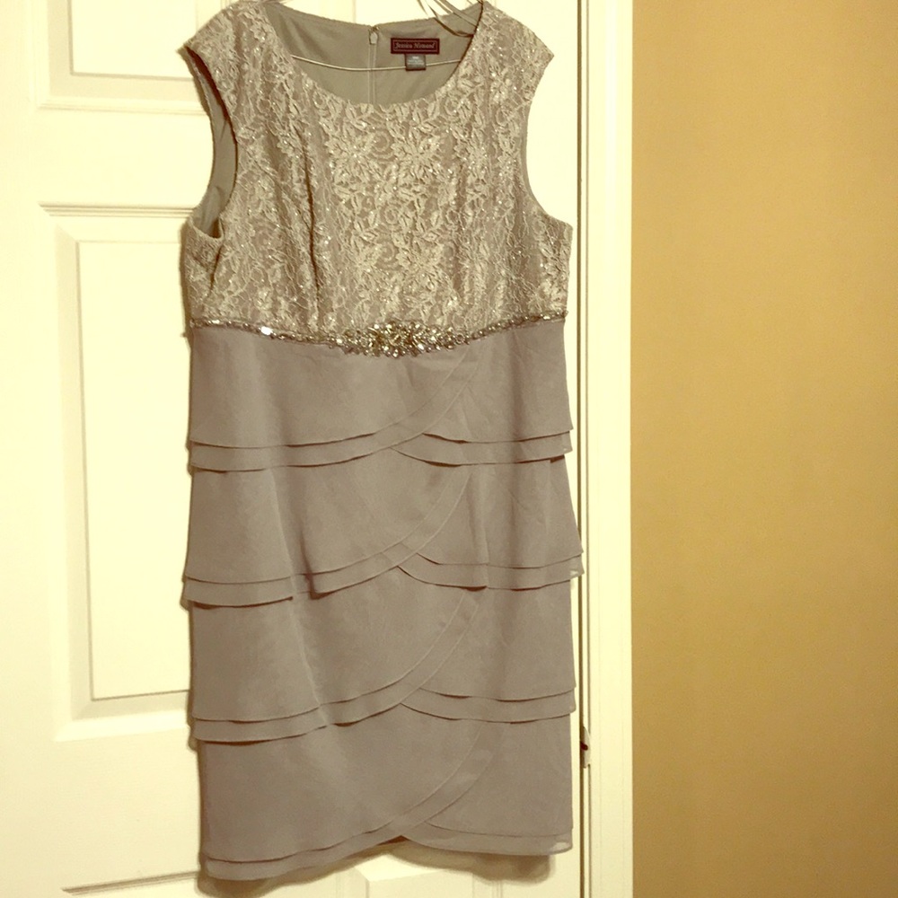 Mother of the bride dress from David’s Bridal.